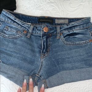 jean shorts “midi”